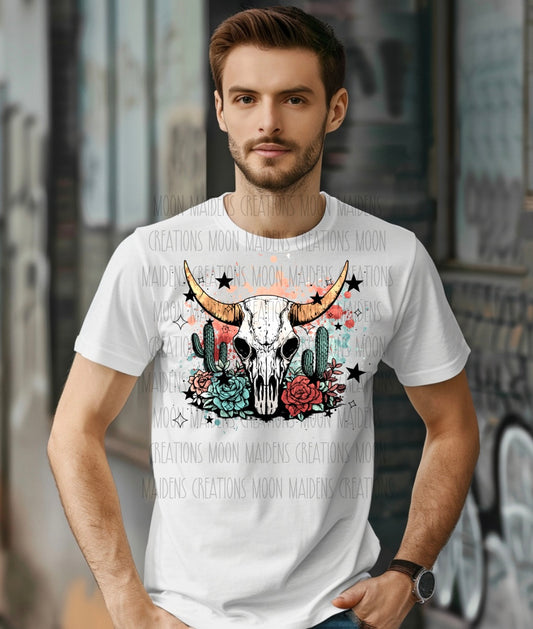 Cow skull T shirt