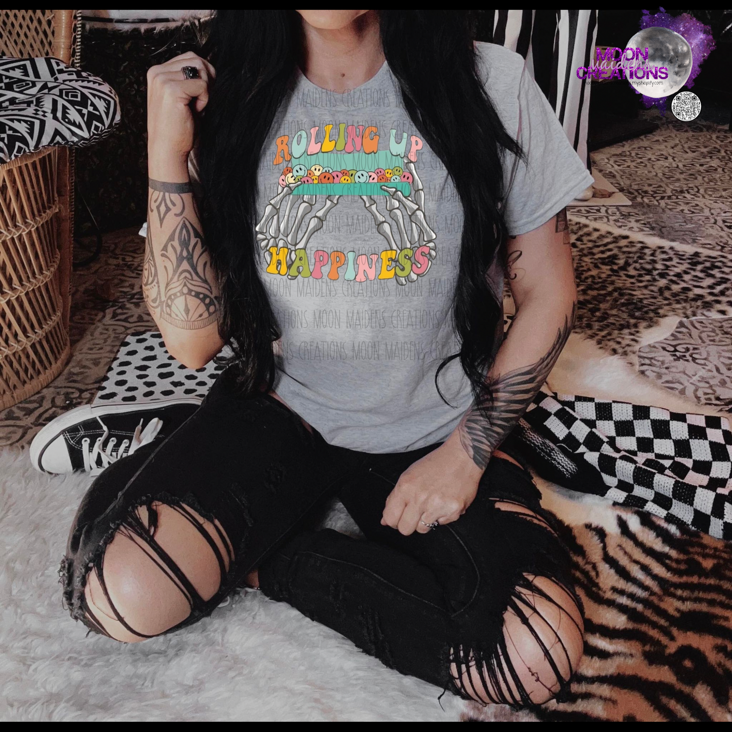 Rolling up happiness T shirt