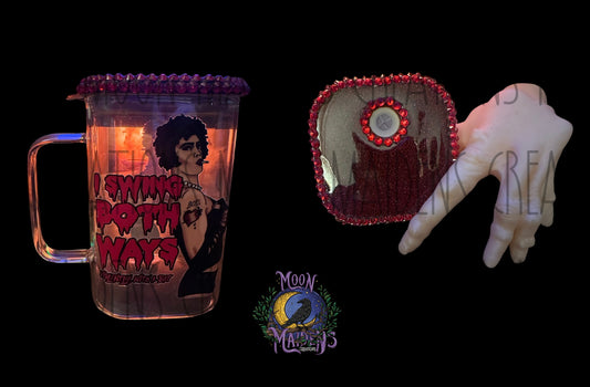 I swing both ways 20 oz fancy glass mug