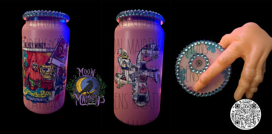 Pineapple under the sea 16 oz fancy stainless can