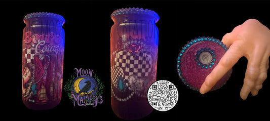 Boujee Cowgirl  16 oz fancy plastic can