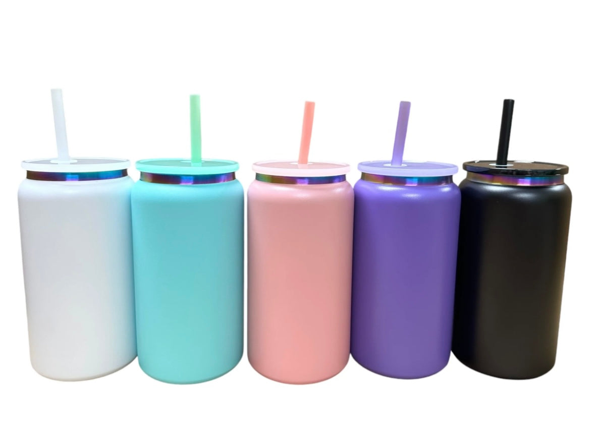 Custom 16 oz stainless can