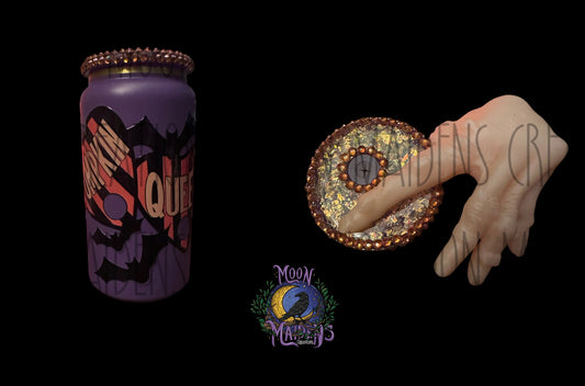 Pumpkin Queen 16 oz fancy stainless can