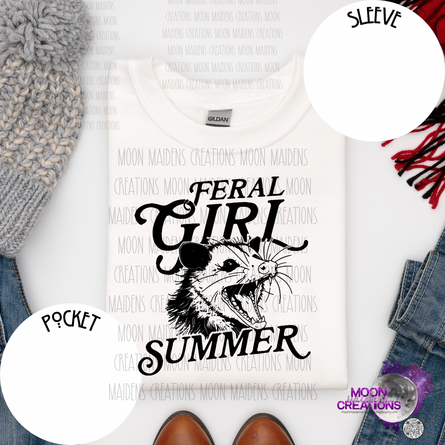 Feral girl summer sweatshirt