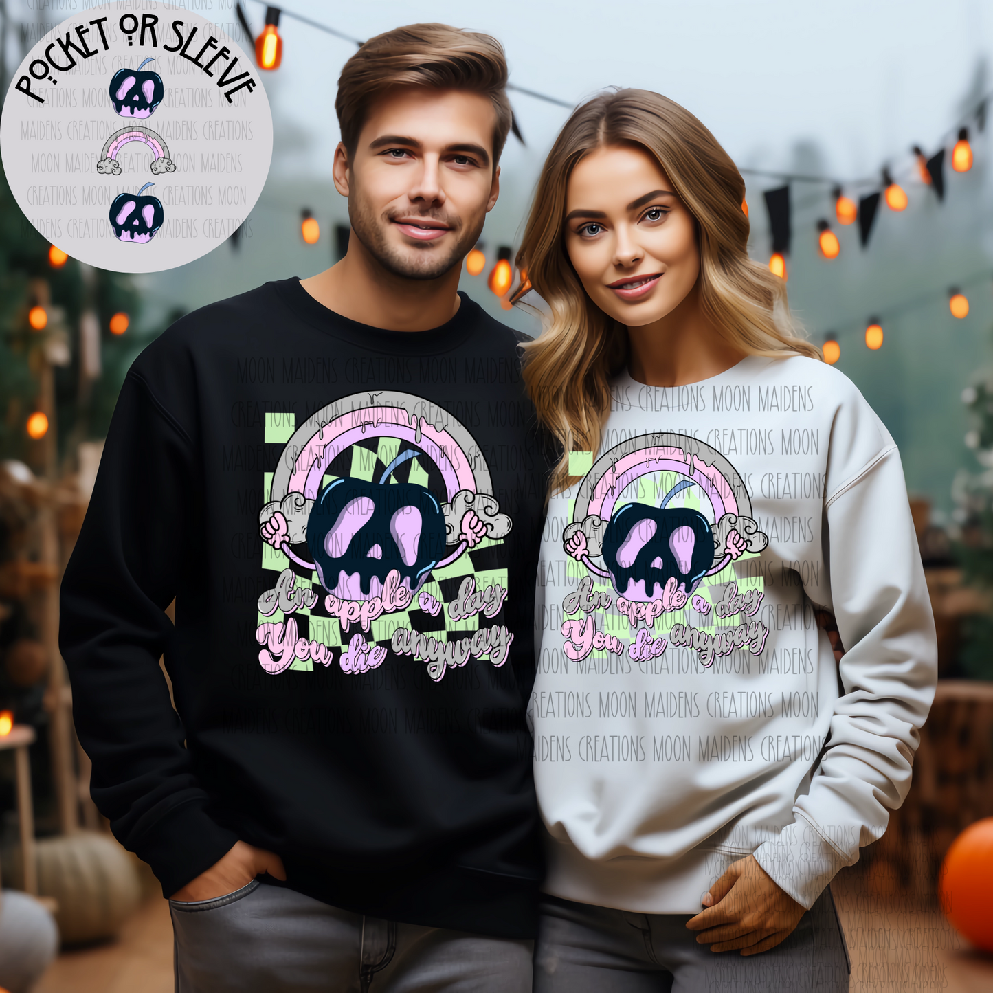 An Apple a Day sweatshirt