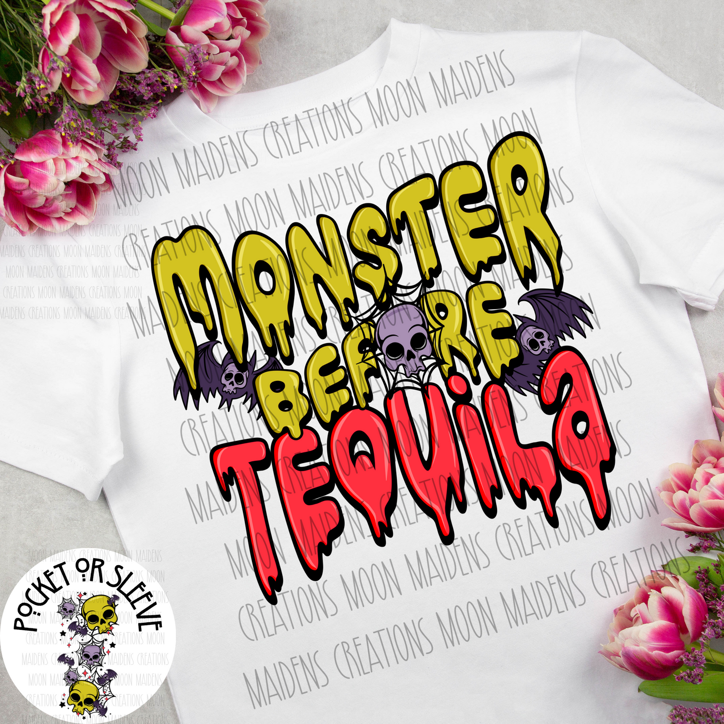 Monster before tequila long sleeve