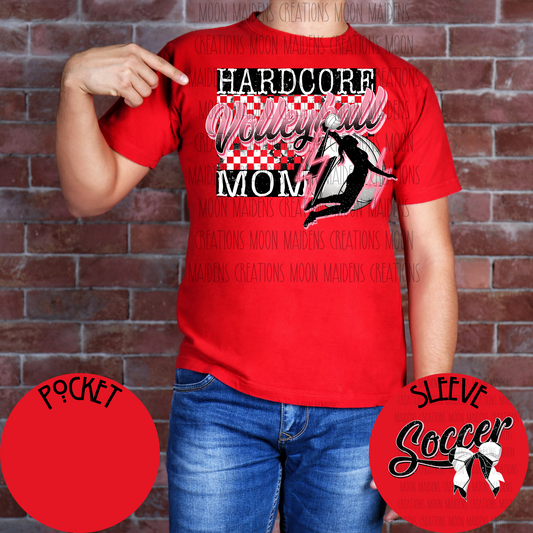 Hardcore volleyball mom long sleeve