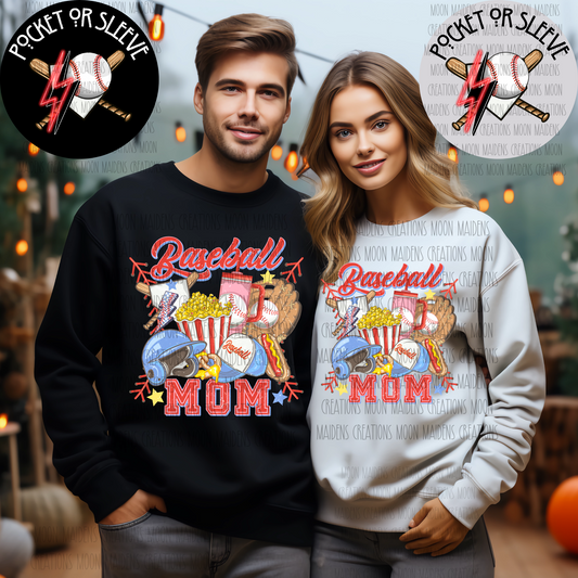 Baseball mom long sleeve