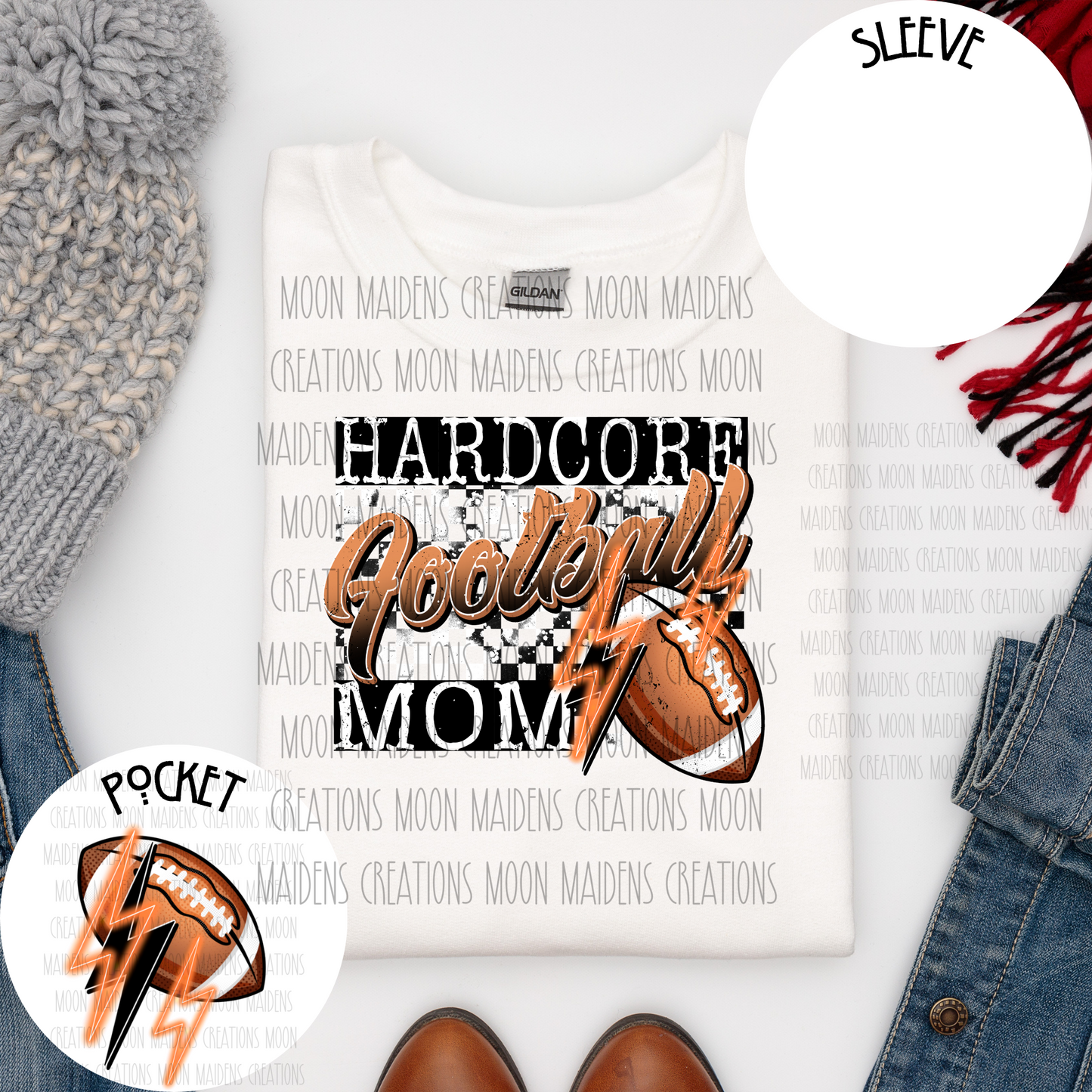 Hardcore football mom long sleeve