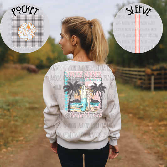 Cowgirl summer social club sweatshirt