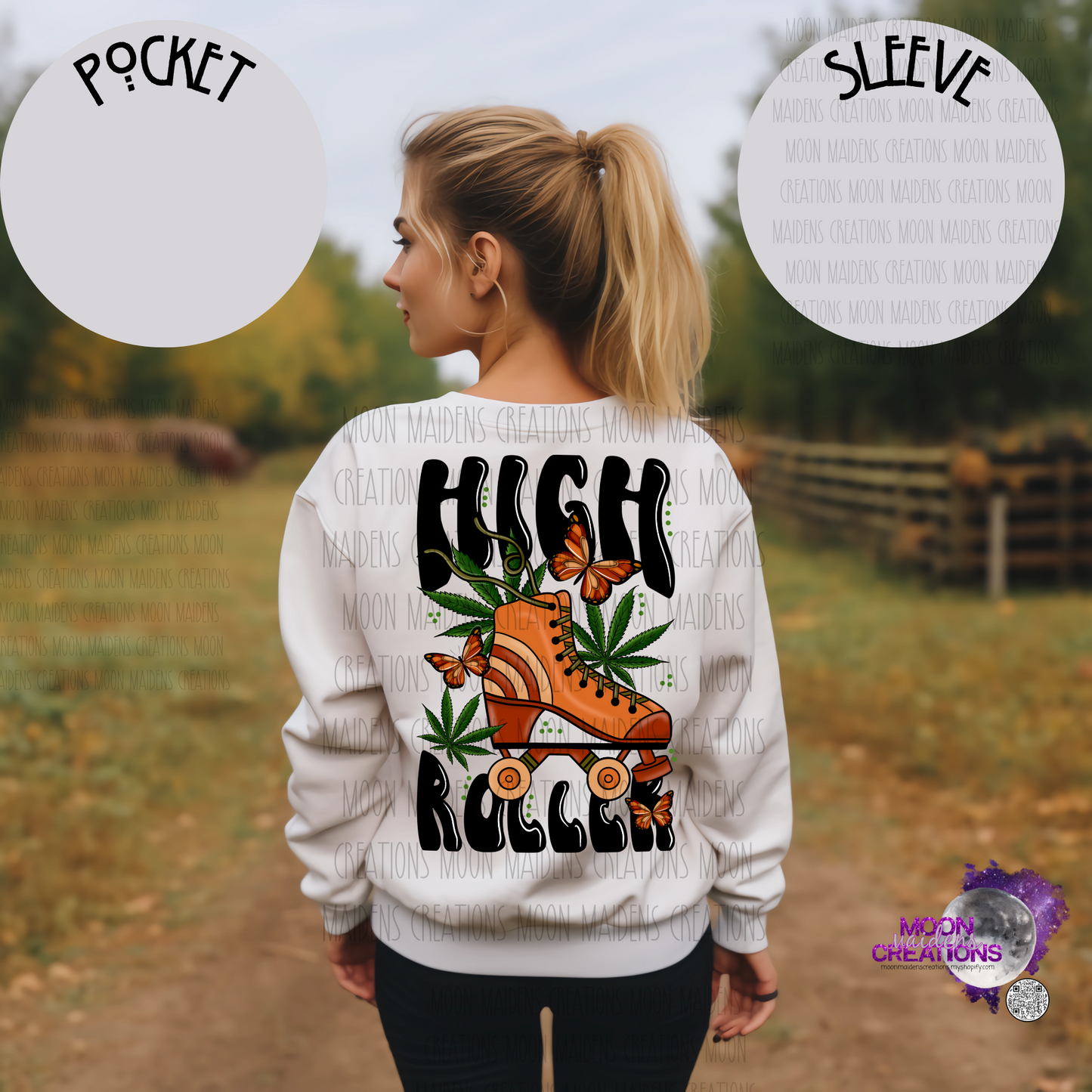 High rolling sweatshirt