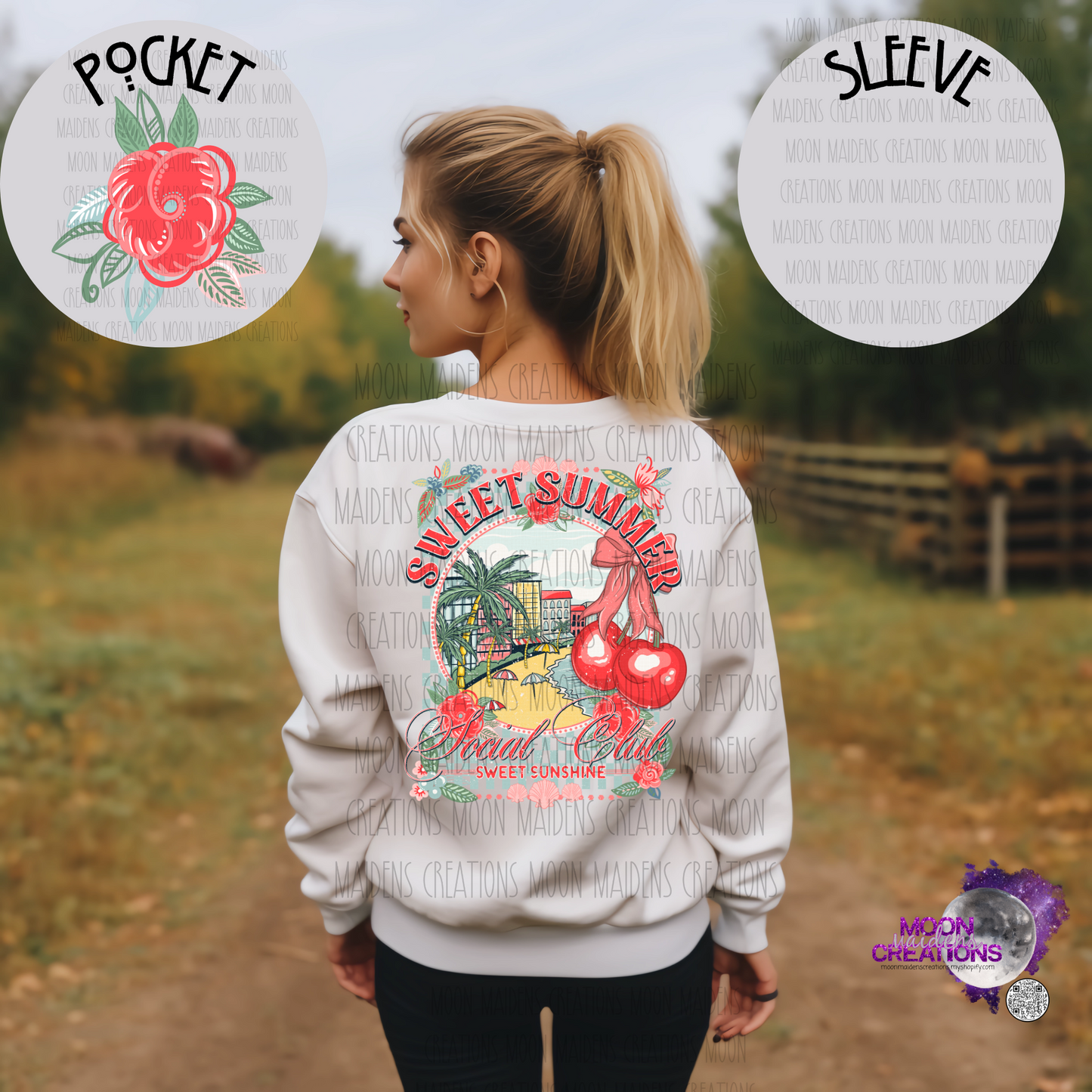 Sweet summer social club sweatshirt