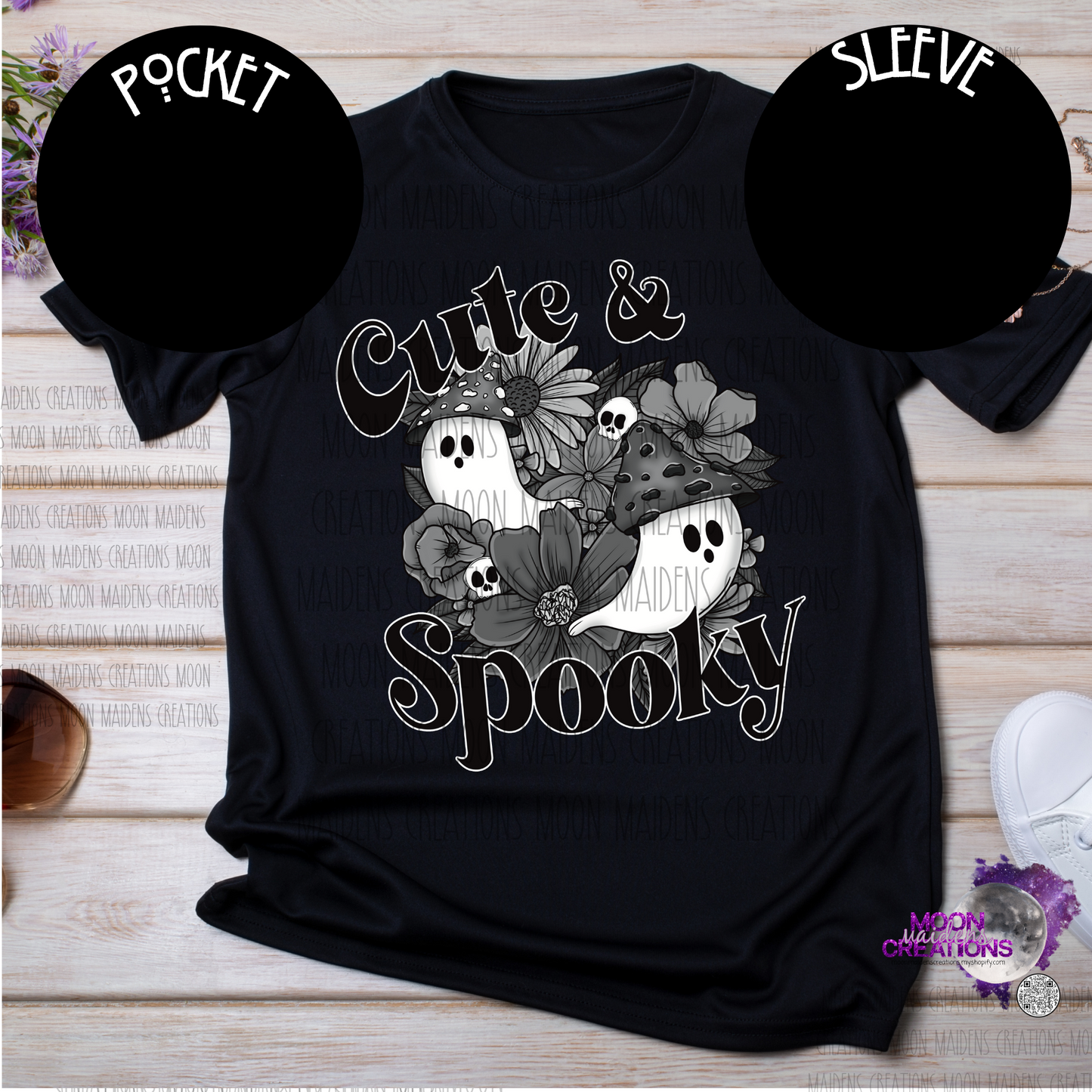 Cute and spooky mono sweatshirt