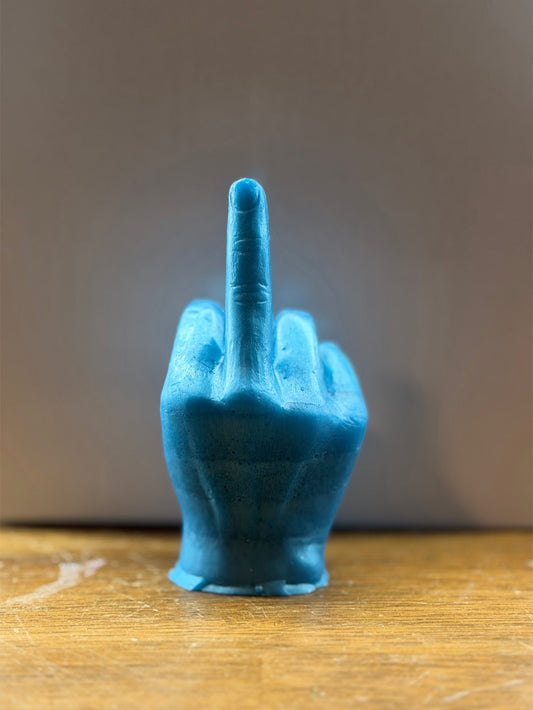 Middle Fingers Up Blue