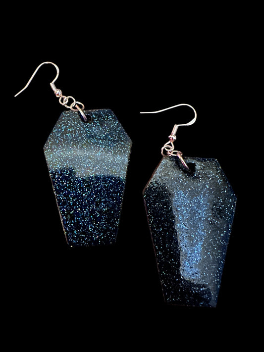 Coffin Resin earrings