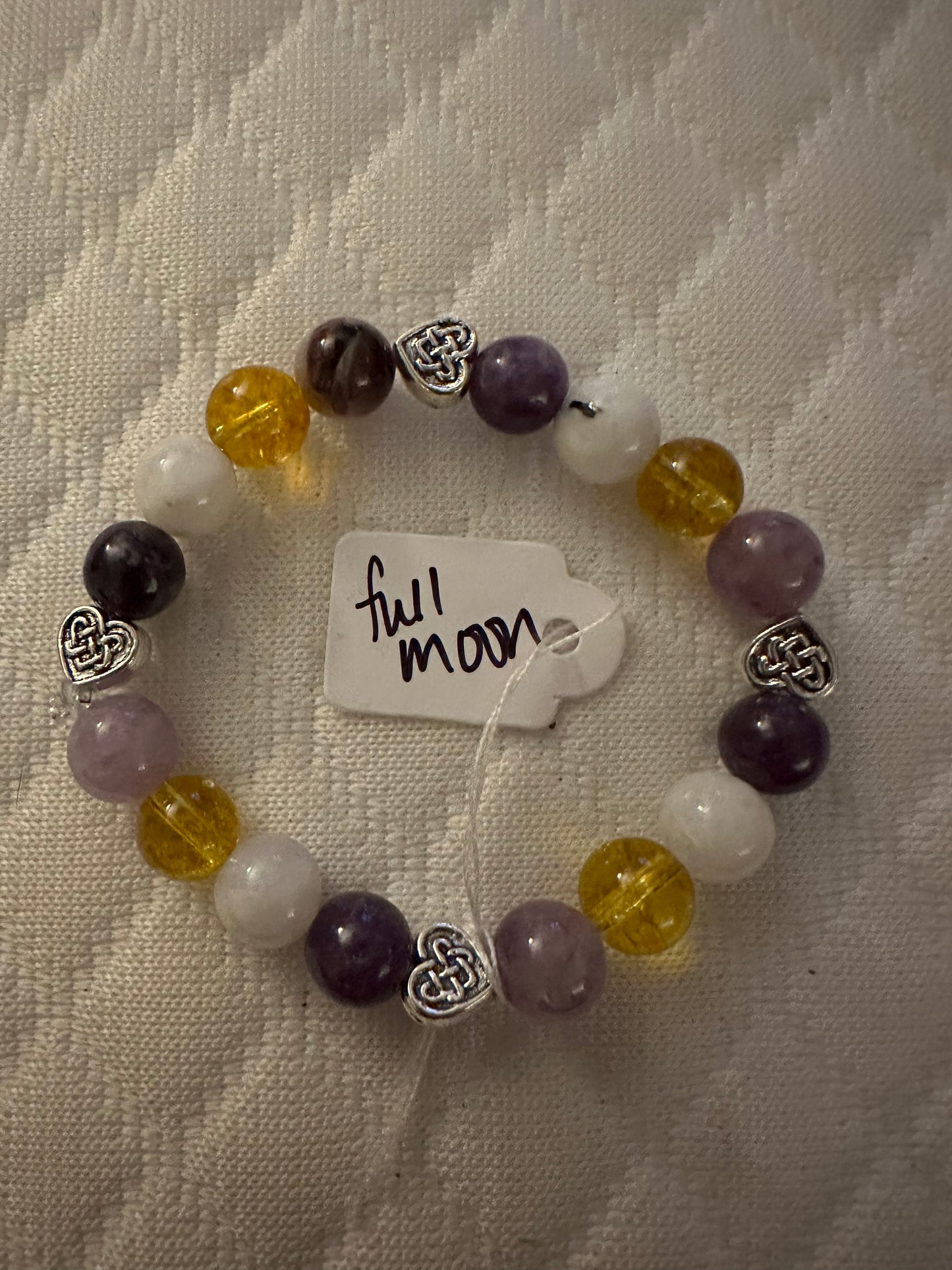 Beaded bracelet -Full Moon