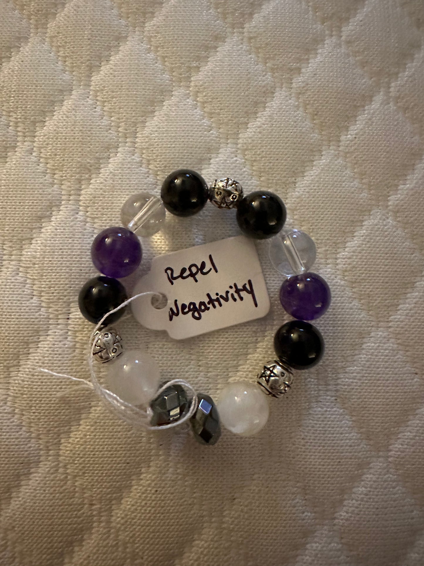 Beaded Bracelet- Repel Negativity Infant Size